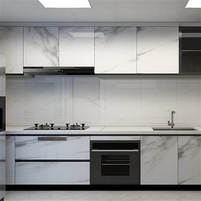 Marmorist kabinet PVC lamineerimisfoolium